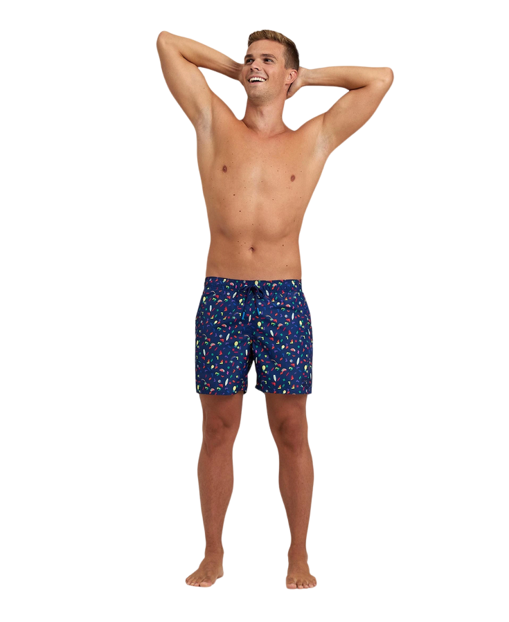 Arena men&#39;s swim trunks Multi-print Boxer 005980750 blue