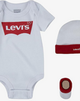 Levi's Kids classic baby outfit with logo 3-piece pack LL0019 001 white-red