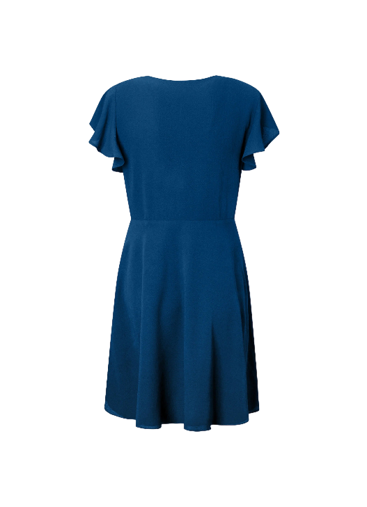 Pepe Jeans Women&#39;s dress with crossed neckline Patrizia PL953269 588 ocean blue 