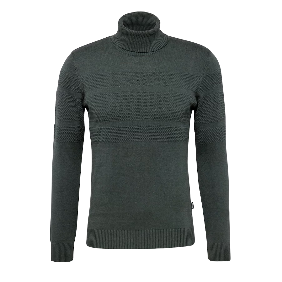 Blend Men&#39;s turtleneck pullover sweater 20715853 196110 forest green