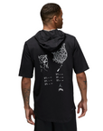 Jordan t-shirt manica corta con cappuccio Sport FB7427-010 nero