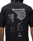 Jordan short sleeve t-shirt with hood Sport FB7427-010 black