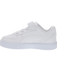 Puma Scarpa sneakers da ragazzi con elastico e velcro Caven 2.0 393839 02 bianco