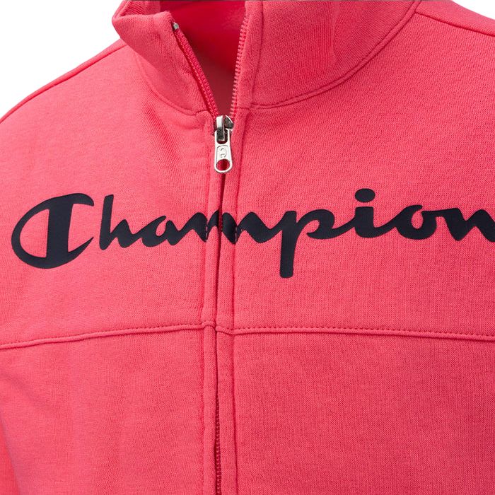Champion girl&#39;s tracksuit with full zip sweatshirt 404921 PS083 pink-blue