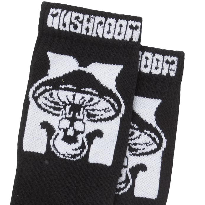 Mushroom Logo sock 43011-37 black one size