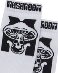 Mushroom Logo sock 43011-05 white one size
