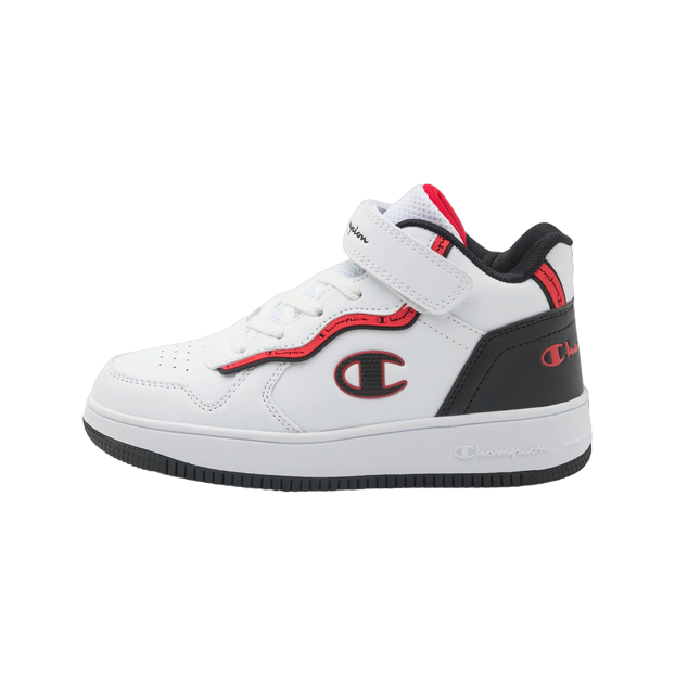 Champion Rebound Alter Mid children&#39;s high sneaker shoe S32724 WW012 white-black-red