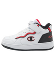 Champion Rebound Alter Mid children's high sneaker shoe S32724 WW012 white-black-red