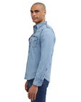 Lee camicia in jeans da uomo Western 112341774 blu chiaro