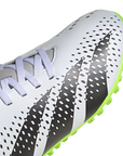Adidas synthetic grass soccer shoe for boys Predato Accuracy.4 TF IE9444 white-black