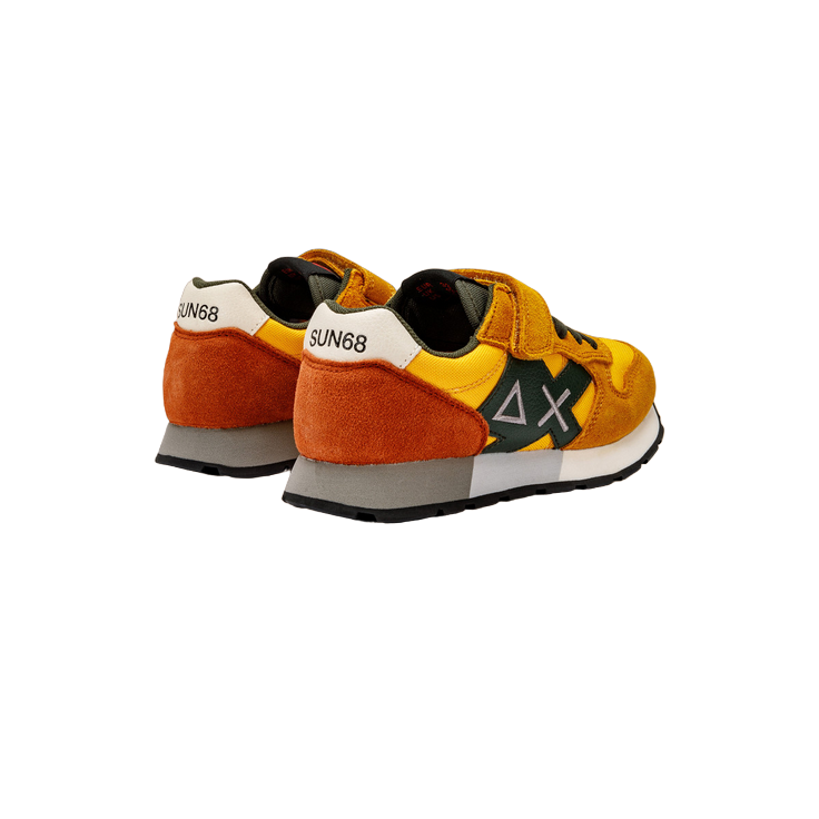 Sun68 scarpa sneakers da ragazzo con laccio elastico e velcro Jaki Solid Z43313K 23 giallo