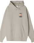 Obey Men's hoodie A place of Paradise 112843558 silver grey