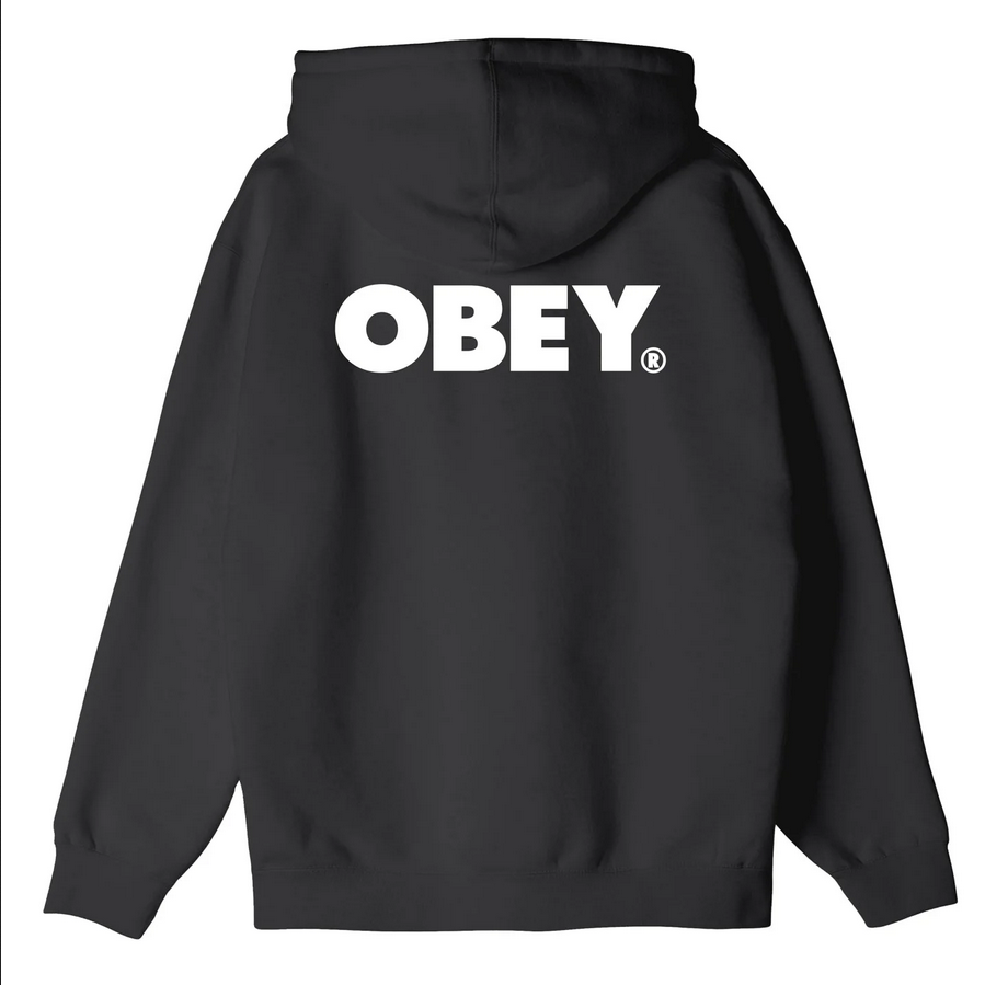 Obey men&#39;s hoodie and full zip Bold Zip 112852349 black