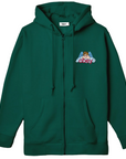 Obey hooded sweatshirt with full zip L'Angelo del Cielo 112853561 green
