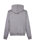 Phobia men's sweatshirt with hood and white embroidered lightning PH00427BLACK grey