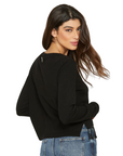 Relish Women's long sleeve shirt with black Aphrodite beaded trimmings