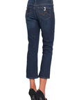 Gaudì women's Fedra short flared jeans trousers 321BD26025 blue