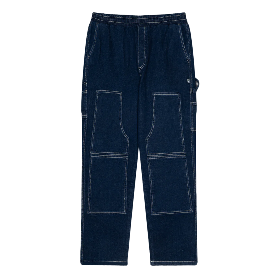 Dolly Noire Carpenter trousers in indigo blue denim pa903-qf-01