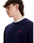 Levi's men's crew neck long sleeve sweater A4320-0001 blue