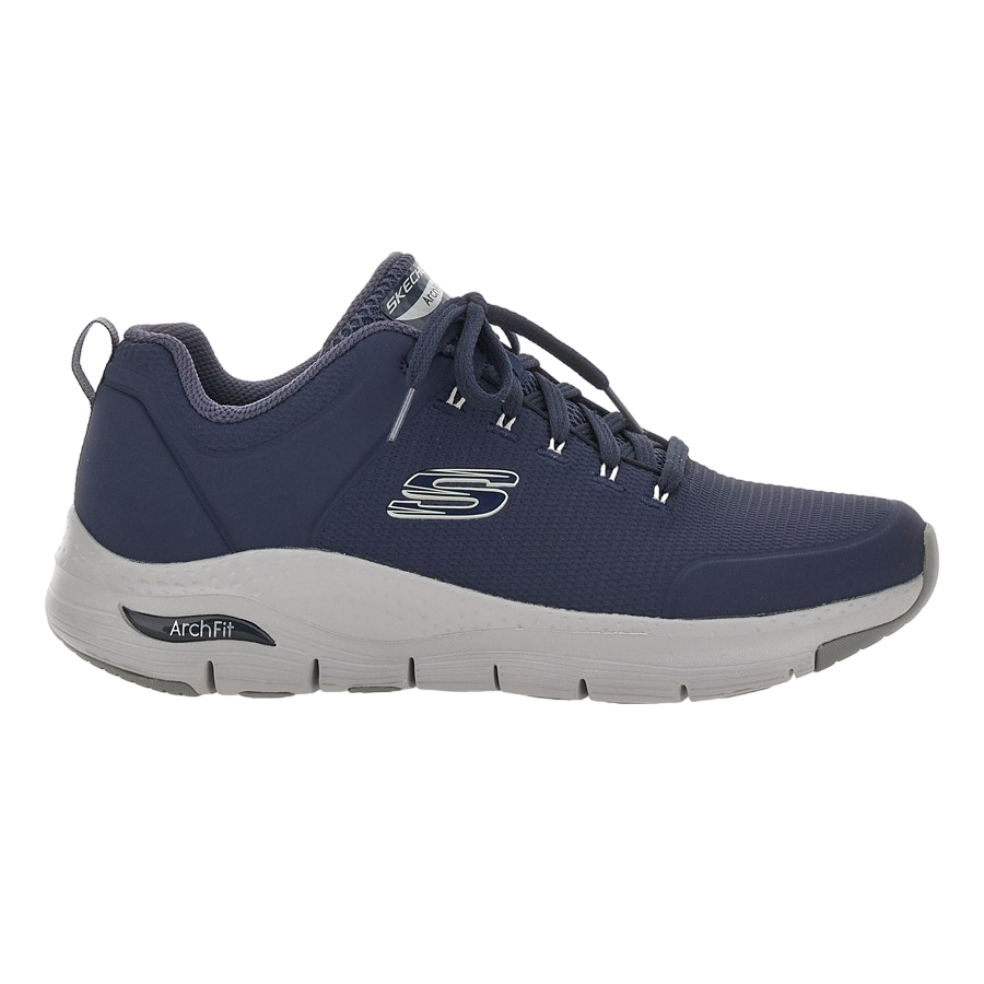 Skechers scarpa sneakers da uomo Arch-Fit Titan 232200/NVY blu vista logo S