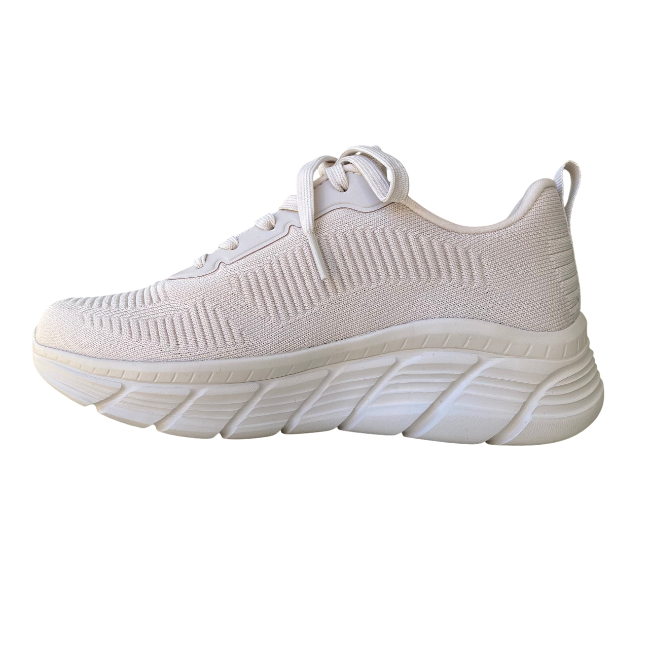 Sneakers Skechers BOBS Sport B Flex Hi vista laterale con sistema di allacciatura e punta arrotondata