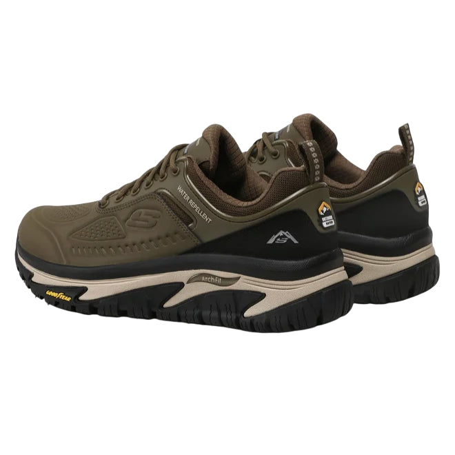 Skechers Relaxed Fit: Arch Fit Road Walker – Recon 237333/OLBK Verde-Nero - tallone