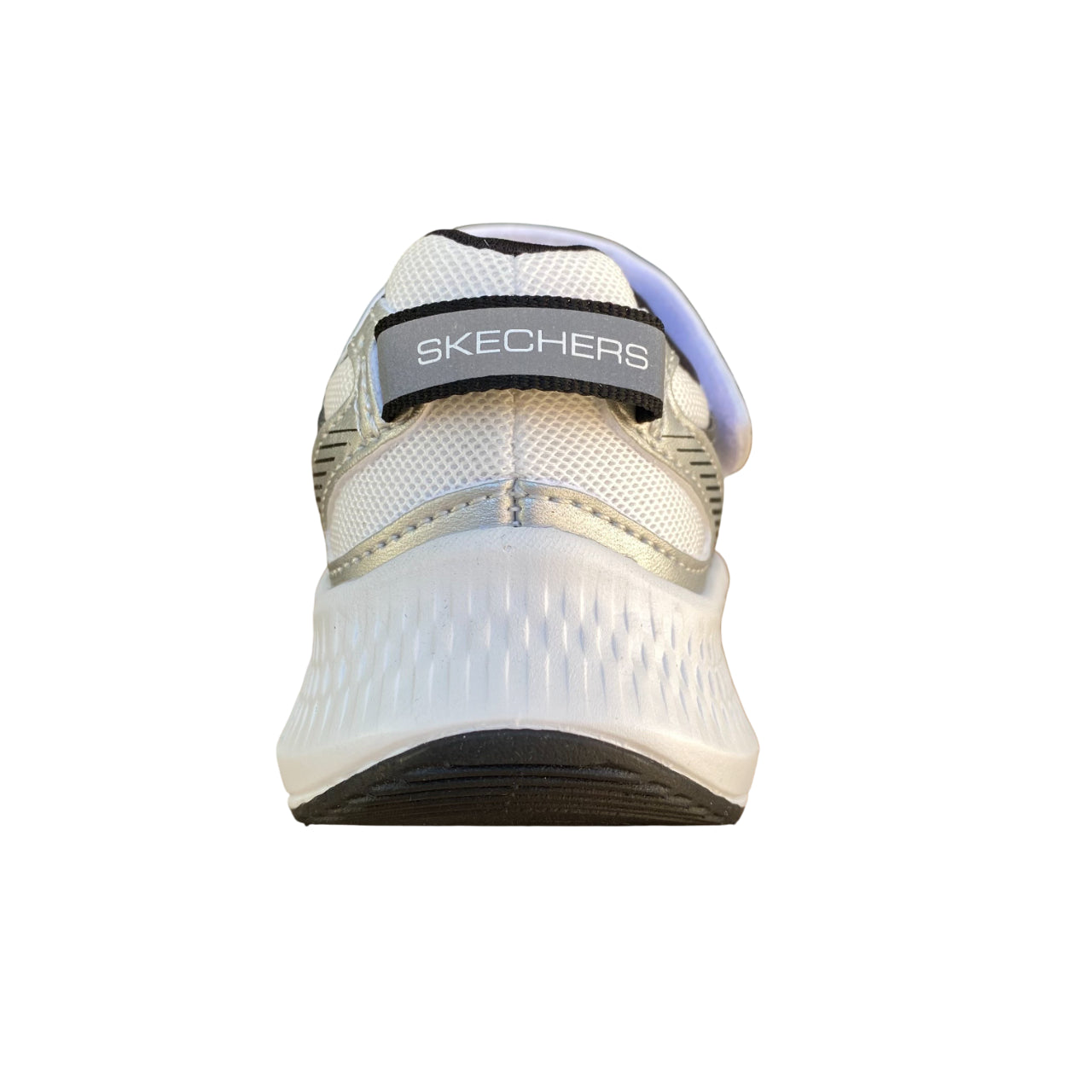 Skechers Scarpa da corsa Bambino GO RUN Consistent 2.0 Team-Pacer (405039L/SLW) Bianco-Argento - tallone