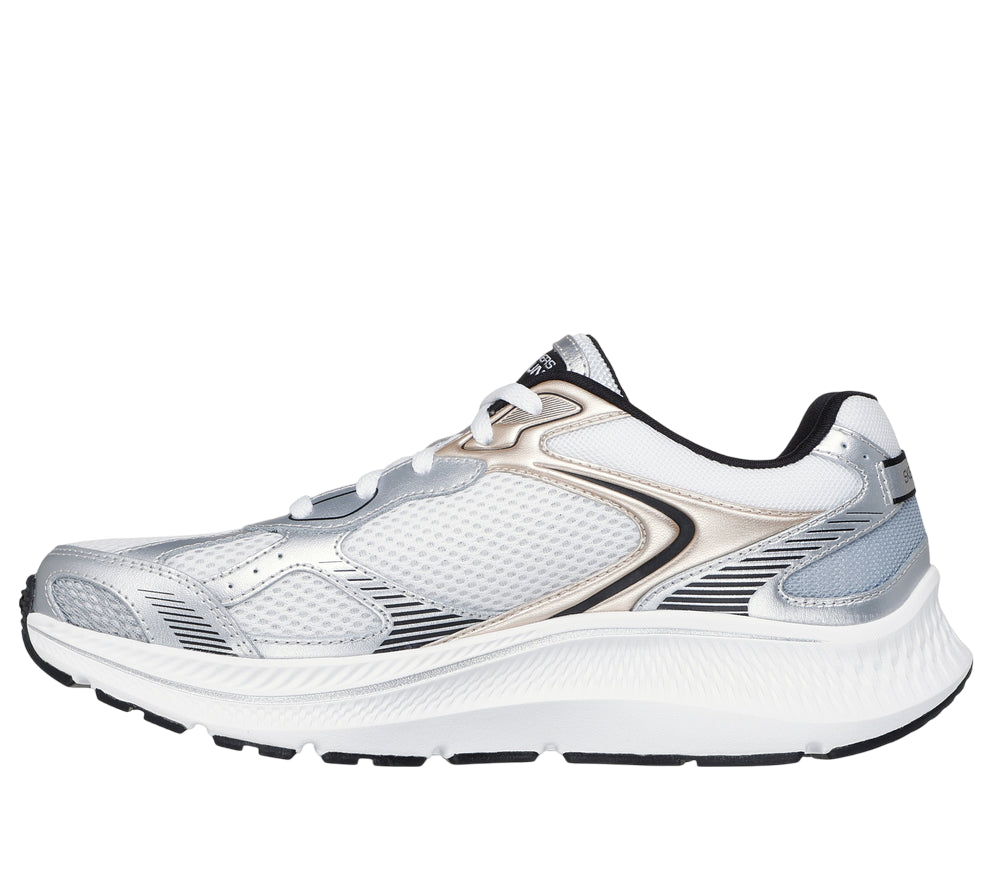 Skechers Scarpe Running Donna GO RUN Consistent 2.0 Volt 128633/WSBK Bianco - LATERALE INTERNO