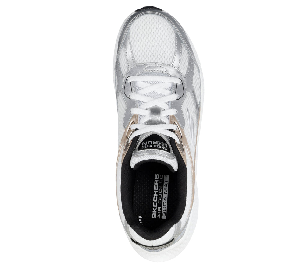 Skechers Scarpe Running Donna GO RUN Consistent 2.0 Volt 128633/WSBK Bianco - VISTA DALL&#39;ALTO