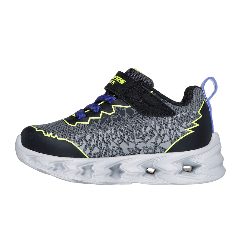 Skechers scarpa da ginnastica da bambino con luci S Lights Vortex 2.0 Zorento 400603N/BKYL nero-giallo