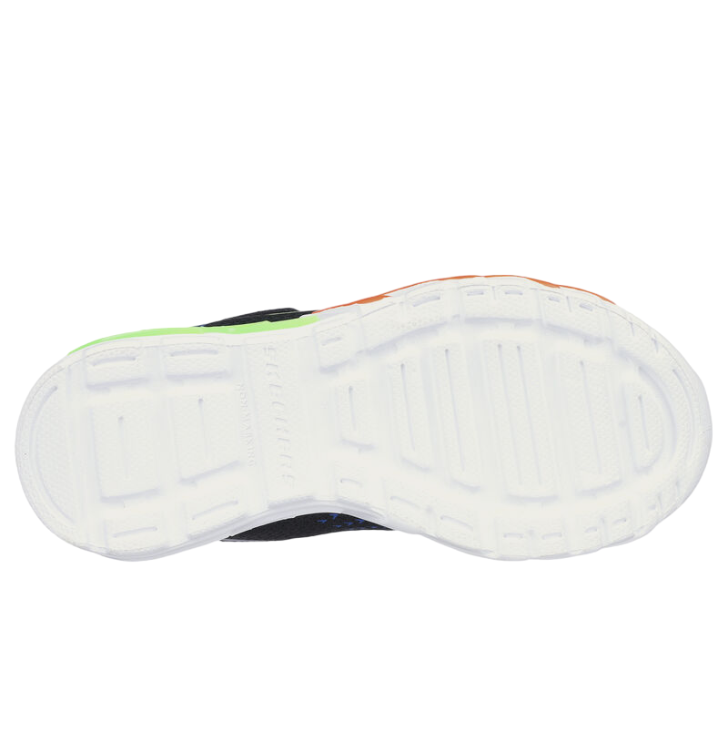 Skechers scarpa da ginnastica da ragazzo con luci S Lights Flex-Glow Bolt 400138L/BKBL nero-blu 2