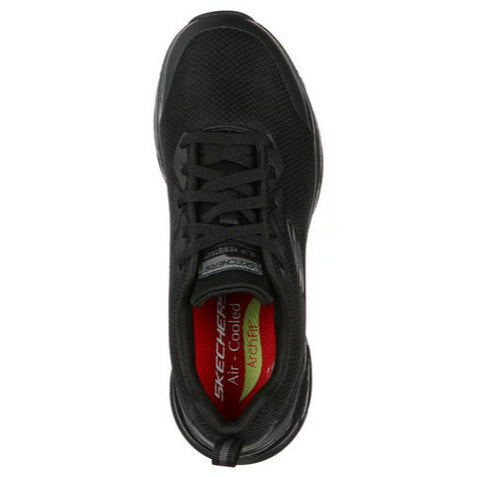 Skechers scarpa donna antinfortunistica da lavoro Arch Fit SR 108019EC/BLK nero vistta soletta interna della scarpa