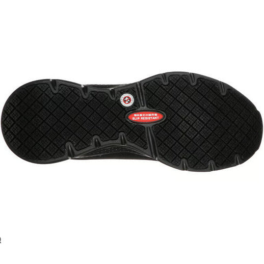 Skechers scarpa donna antinfortunistica da lavoro Arch Fit SR 108019EC/BLK nero soletta a trazione con logo certificat