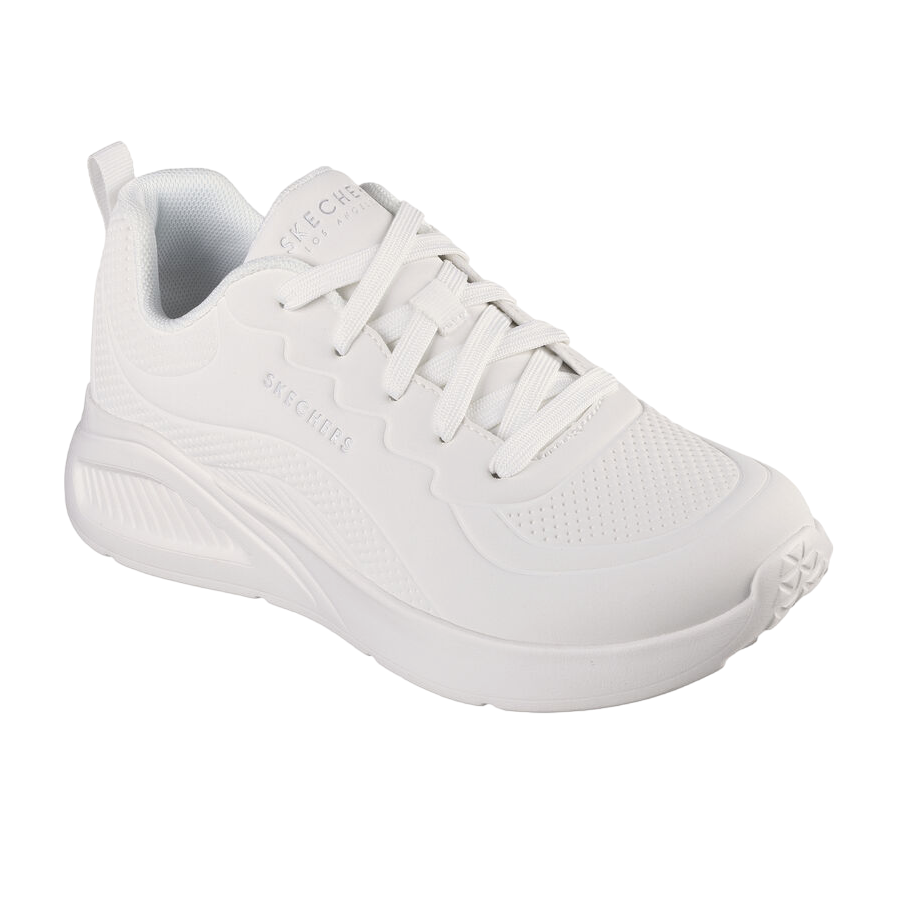 Skechers scarpa sneakers da donna Uno Lite Lighter One 177288/WHT bianco 2