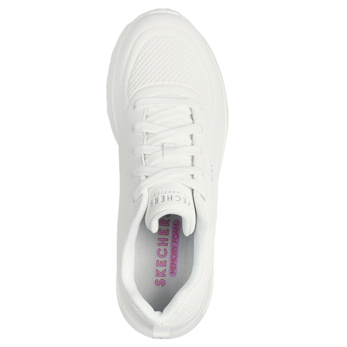 Skechers scarpa sneakers da donna Uno Lite Lighter One 177288/WHT bianco 3