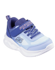 Skechers scarpa da ginnastica con le luci da bambina Sola Glow Ombre Deluxe 303714N/NVLB blu-celeste