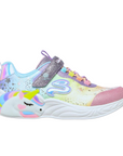 Skechers scarpa da ginnastica da bambina S-Lights Unicorn Dreams 302311L/PRMT porpora-multi