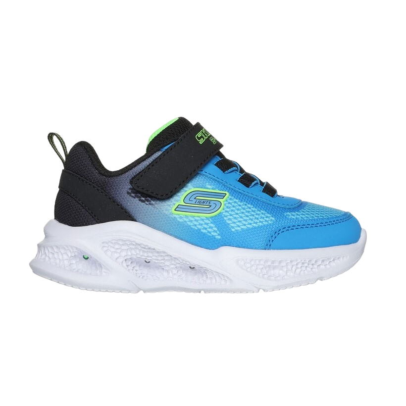 Skechers scarpa da ginnastica da bambino con le luci Meteor Lights Krendox 401495N/BKBL nero-blu