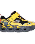 Skechers scarpa da ginnastica da bambino con le luci Thermo Flash Truck Trooper 402307N/YLBK giallo-nero