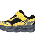 Skechers scarpa da ginnastica da bambino con le luci Thermo Flash Truck Trooper 402307N/YLBK giallo-nero