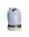 Skechers scarpa da ginnastica da donna Flex Appeal 2.0 Metal Madness 12764 WGD bianco-oro