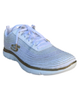 Skechers scarpa da ginnastica da donna Flex Appeal 2.0 Metal Madness 12764 WGD bianco-oro