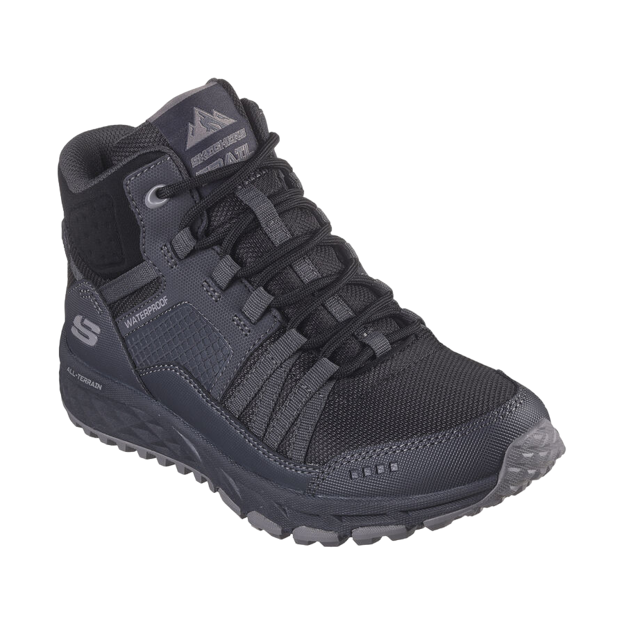 Skechers scarpa da trail alta da donna Escape Plan Outward Voyage 180063/CCBK carbone-nero