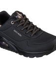 Skechers scarpa sneakers da donna Uno Shimmer Away 155196/BBK nero