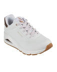 Skechers women's sneakers shoe Uno Shimmer Away 155196/WHT white