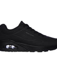 Skechers scarpa sneakers da uomo Uno Stand On Air 52458/BBK nero