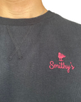 Smithy's black men's crewneck sweatshirt