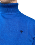 Smithy's light blue men's turtleneck sweater