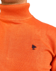Smithy's pumpkin men's turtleneck sweater
