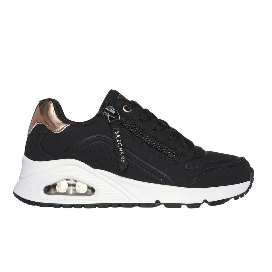 Sneakers junior Skechers UNO Gen1 Zip and Stride (310554L/BKRG) Nero